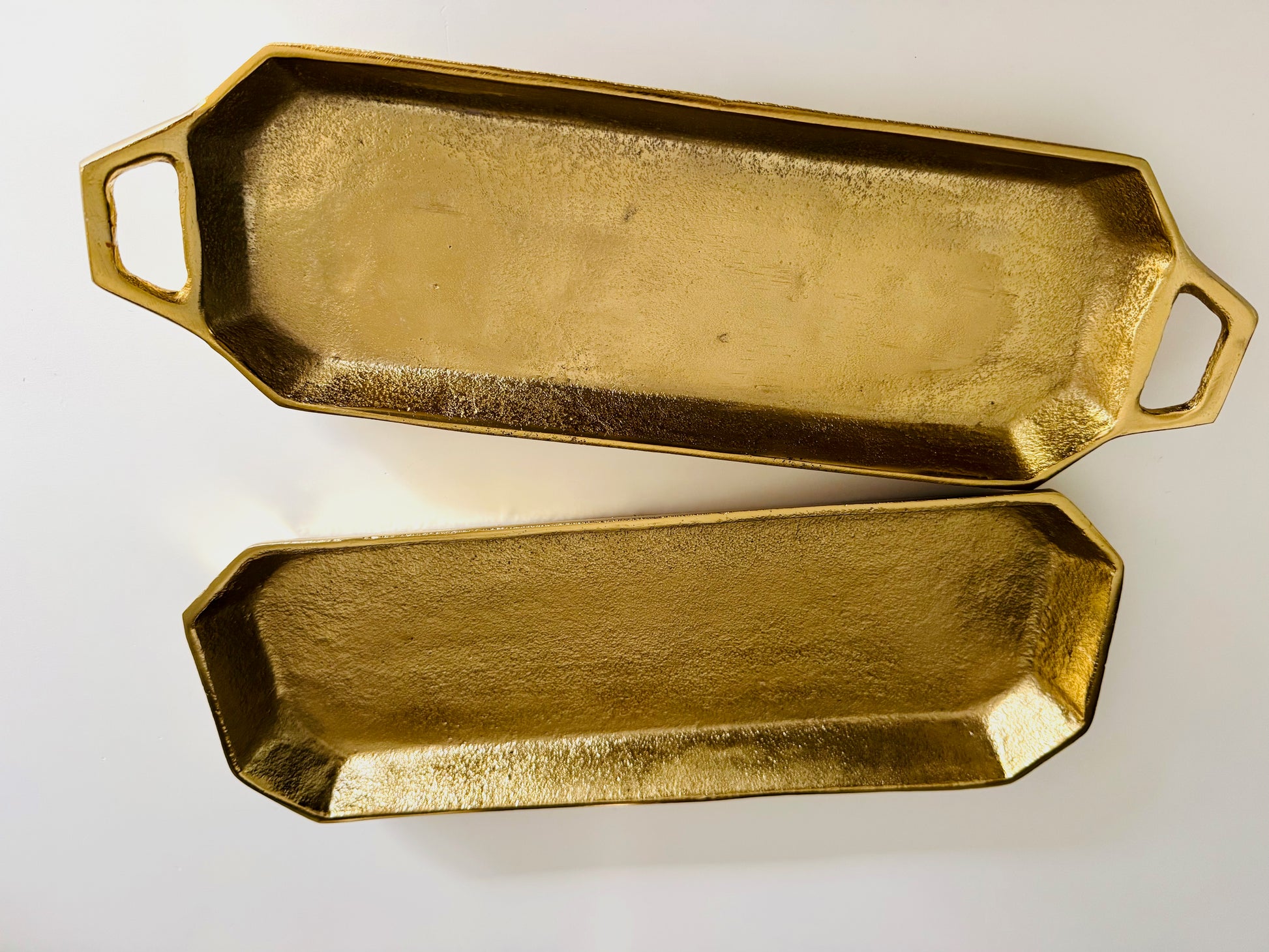 Gold Finish Trays | Home Decor - Rustike Home