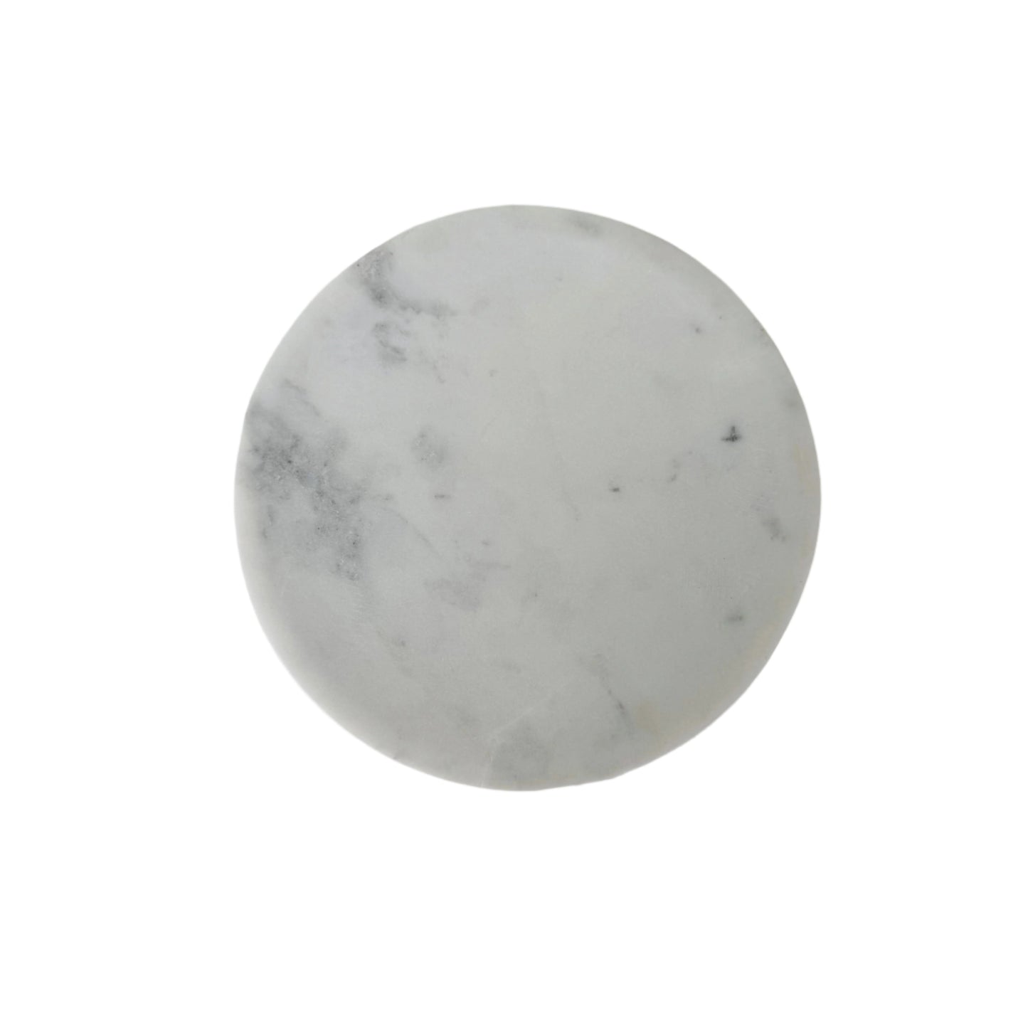 White Marbled Footed Trinket Tray, 8" | Home Art - Rustike Home