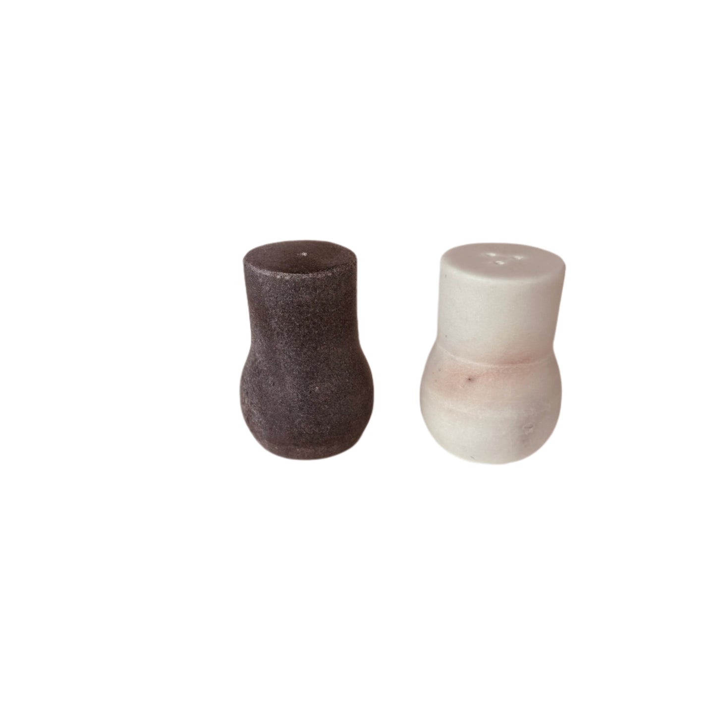 White and Grey Salt and Pepper Set - Rustike Home