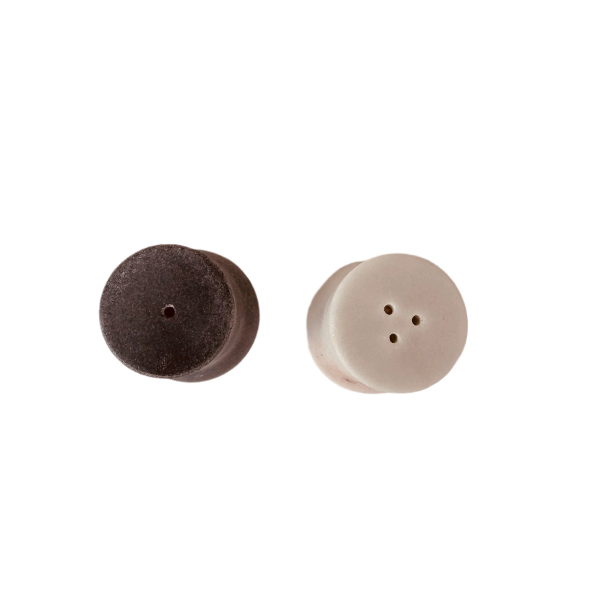 White and Grey Salt and Pepper Set - Rustike Home