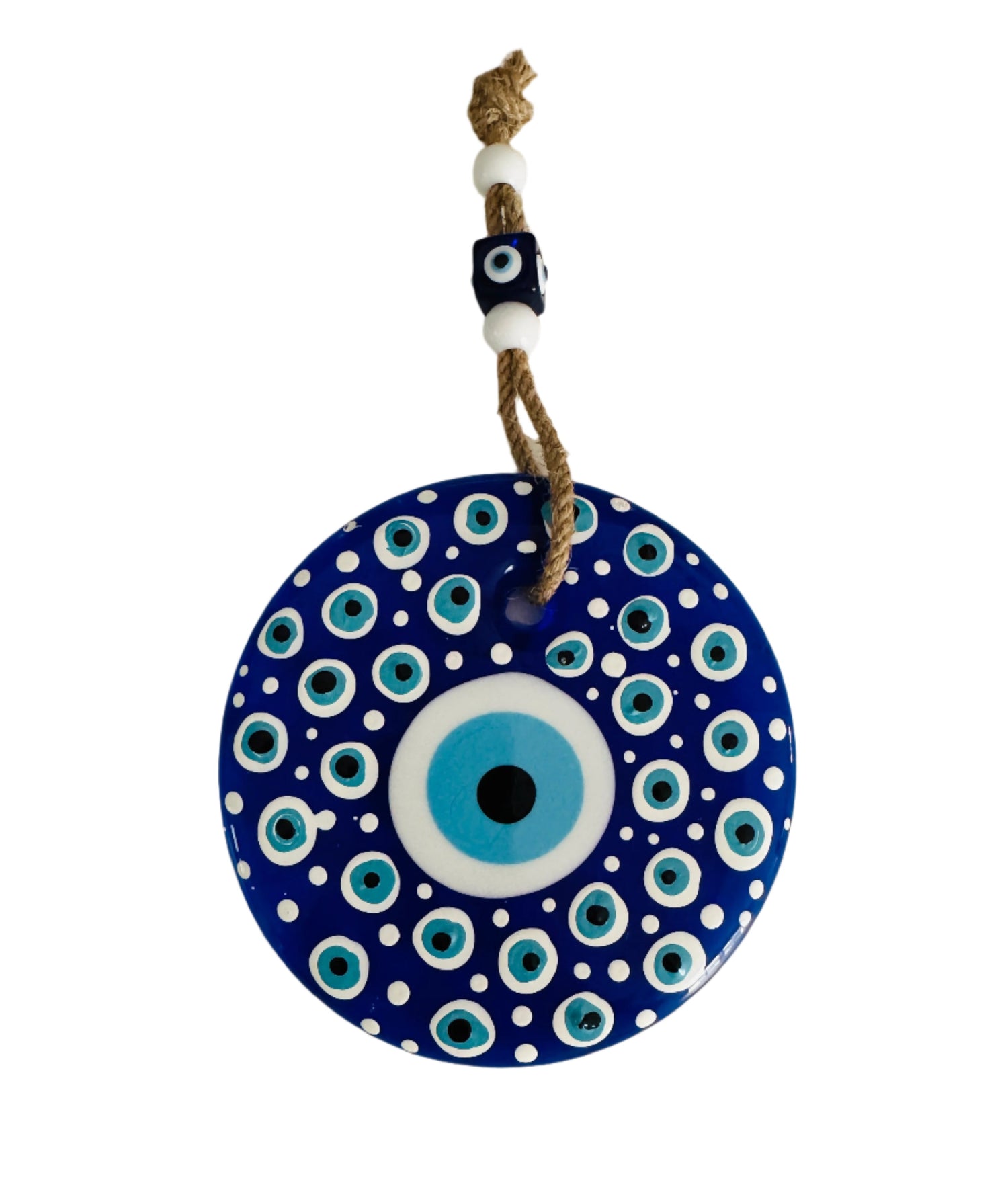 Evil Eye Decoration White-Blue| Home Decor - Rustike Home