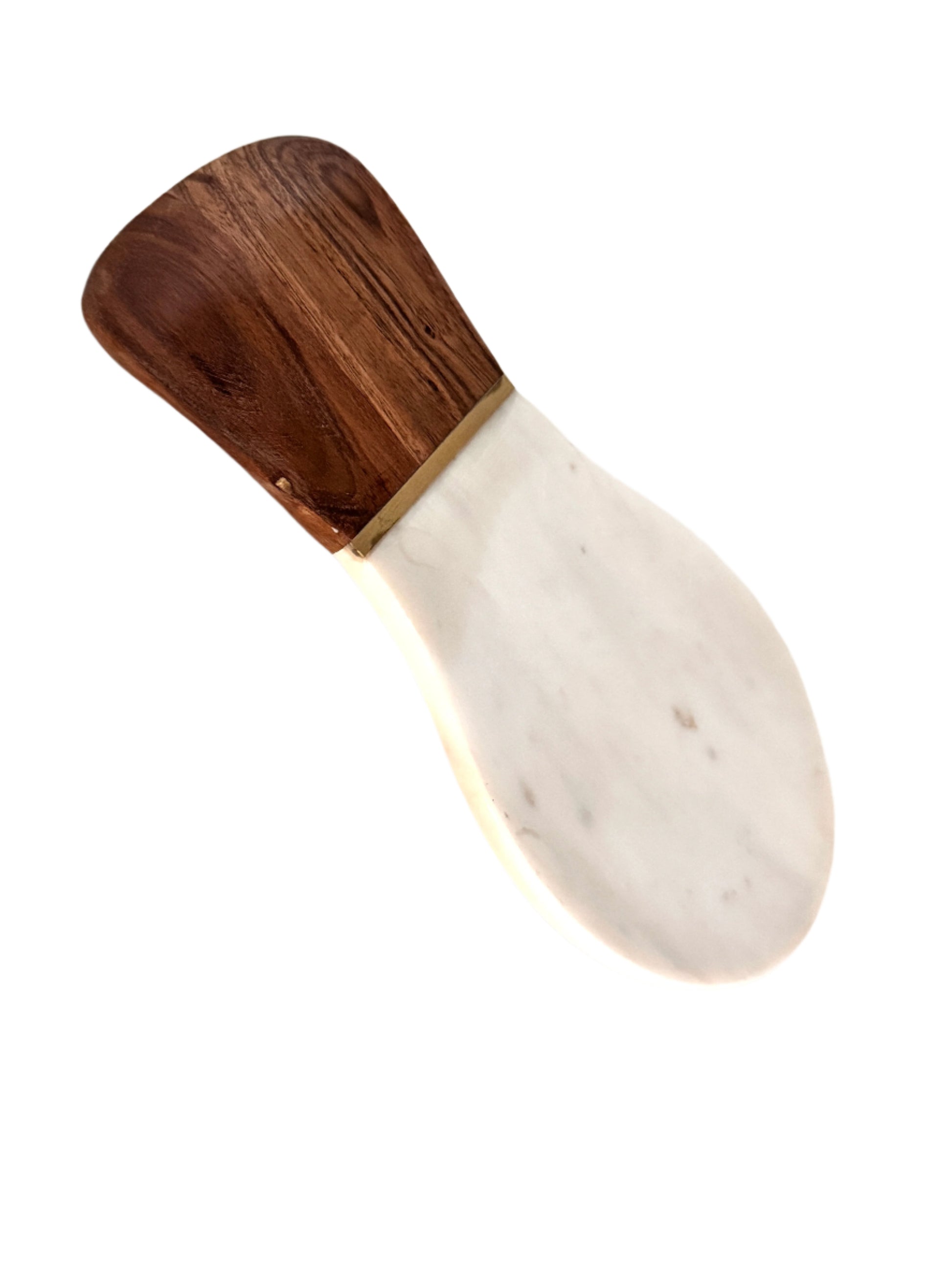 Kitchen Marble, Brass & Wood Spoon Rest | Natural Stone - Rustike Home