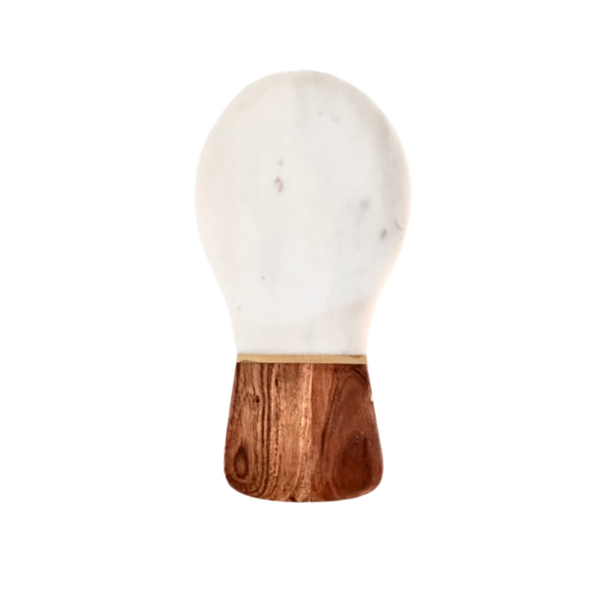 Kitchen Marble, Brass & Wood Spoon Rest | Natural Stone - Rustike Home