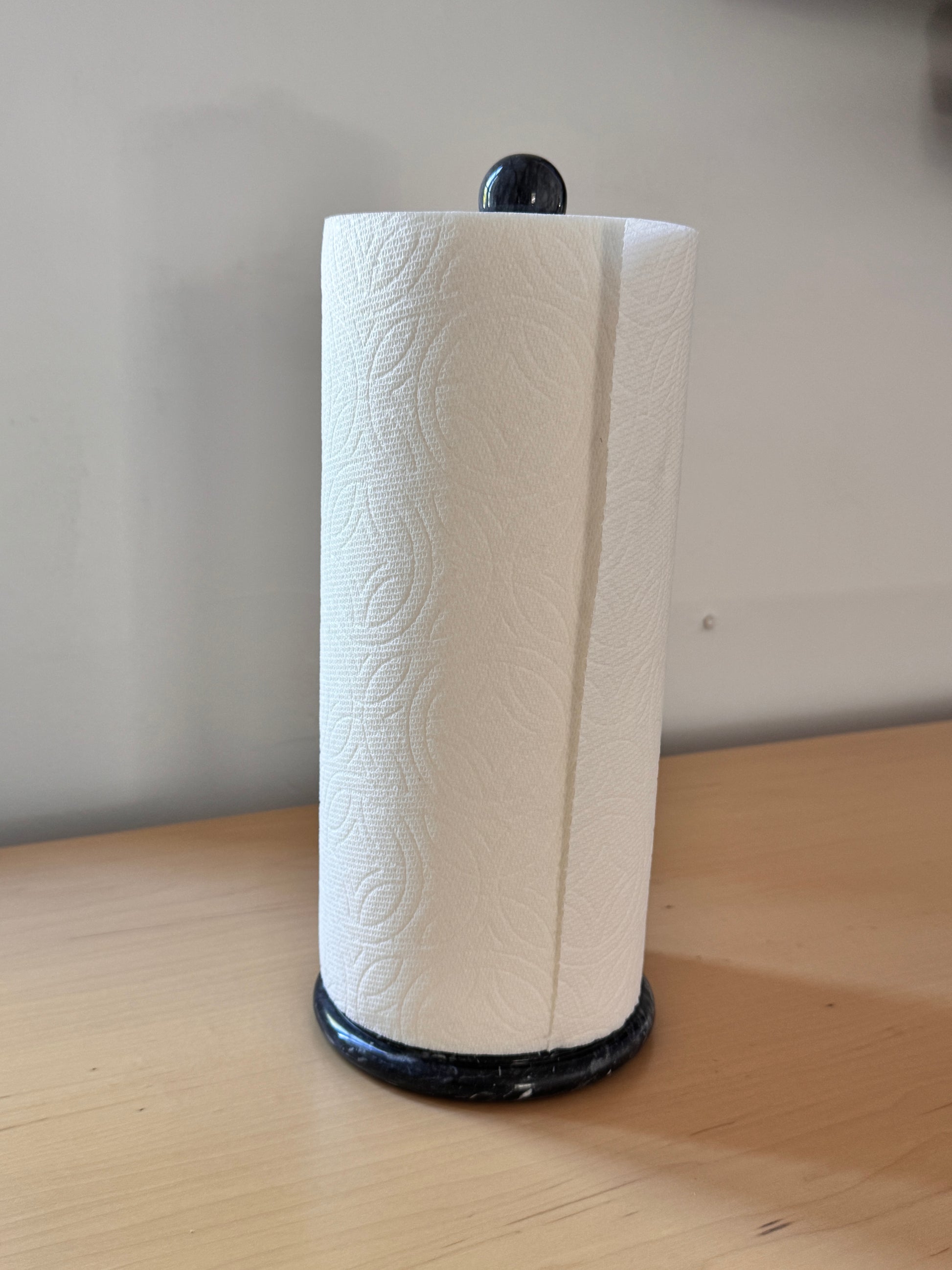 Black Marble Paper Towel Holder - Rustike Home