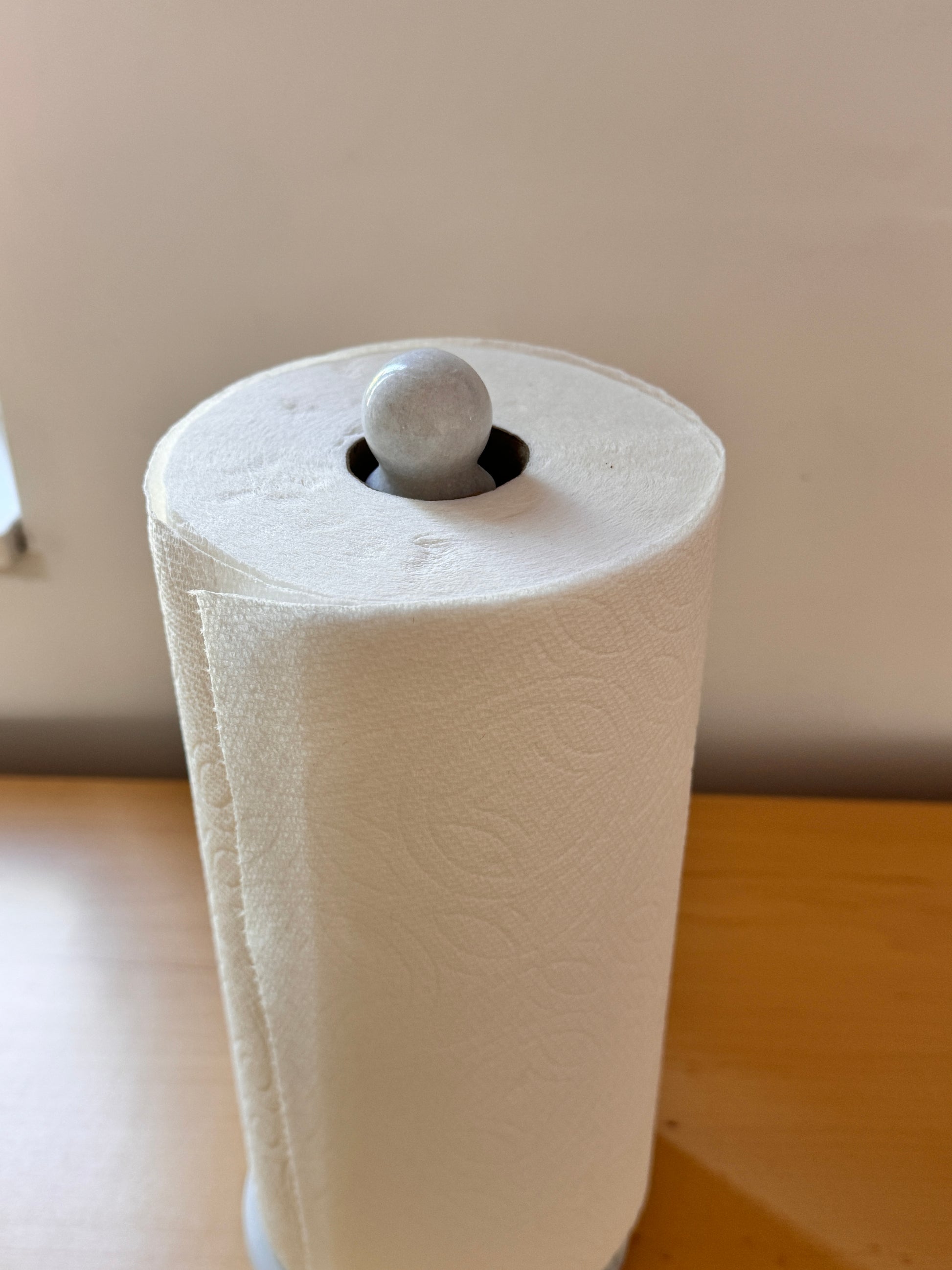 White Marble Paper Towel Holder - Rustike Home