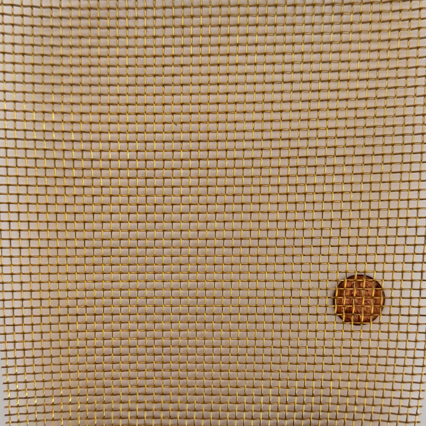 Mesh Brass .028" Wire Dia "Vancouver" Decorative Wire Mesh