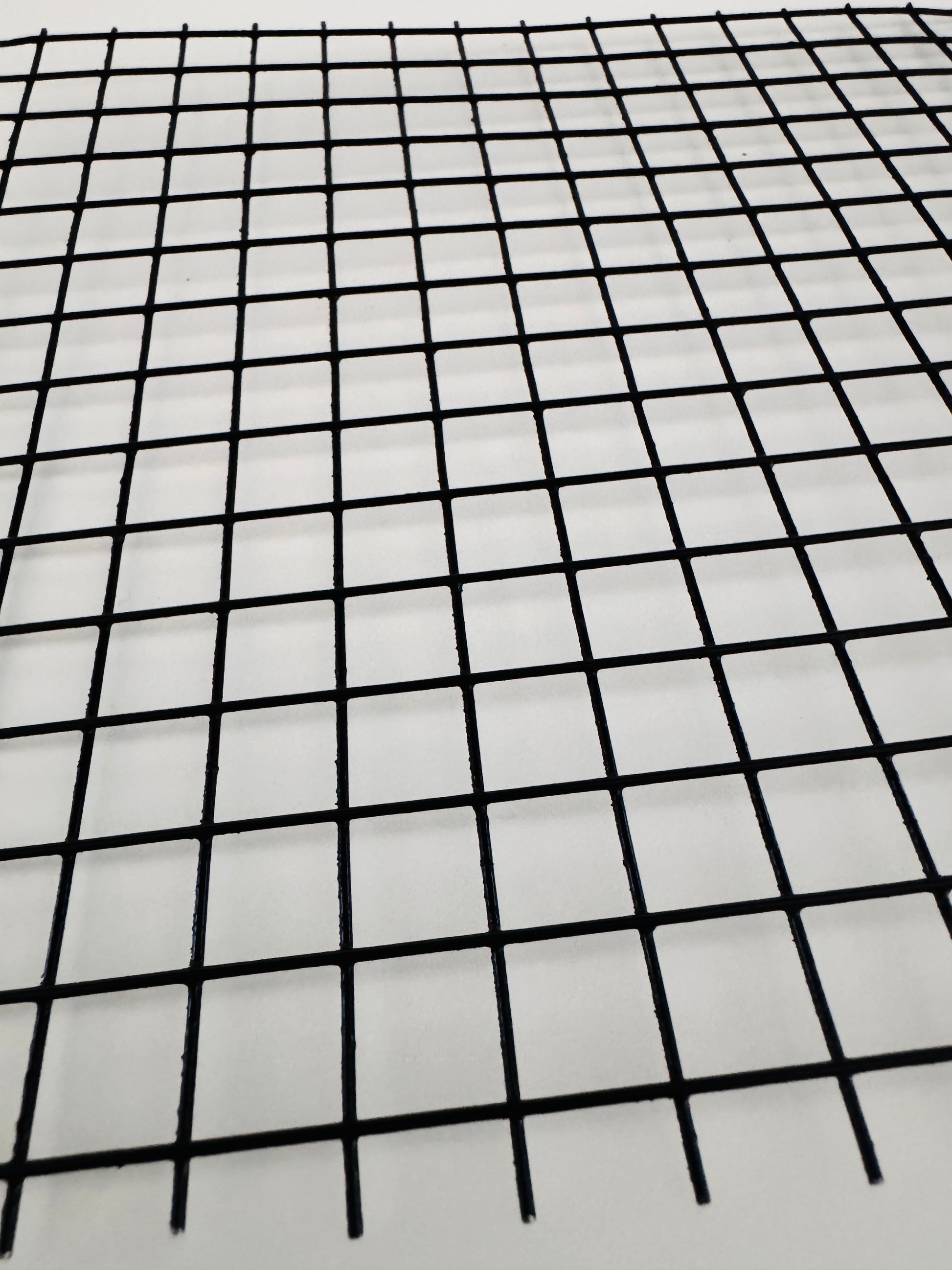 Square Black Wire 2" Wire Dia "Brantford" 19 Gauge Mesh - Rustike Home