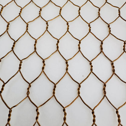 Hexagon Bronze Wire 1/2" Wire Dia "Hamilton" 22 Gauge Mesh