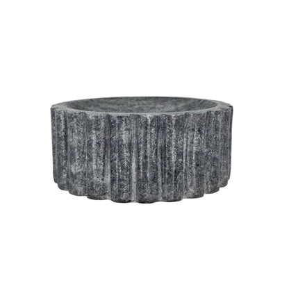Fluted Soap Dish Black Marble | Home Decor - Rustike Home