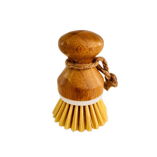 Mini Dish Soap Scrub "Bamboo" Brush for Kitchen | Home Decor