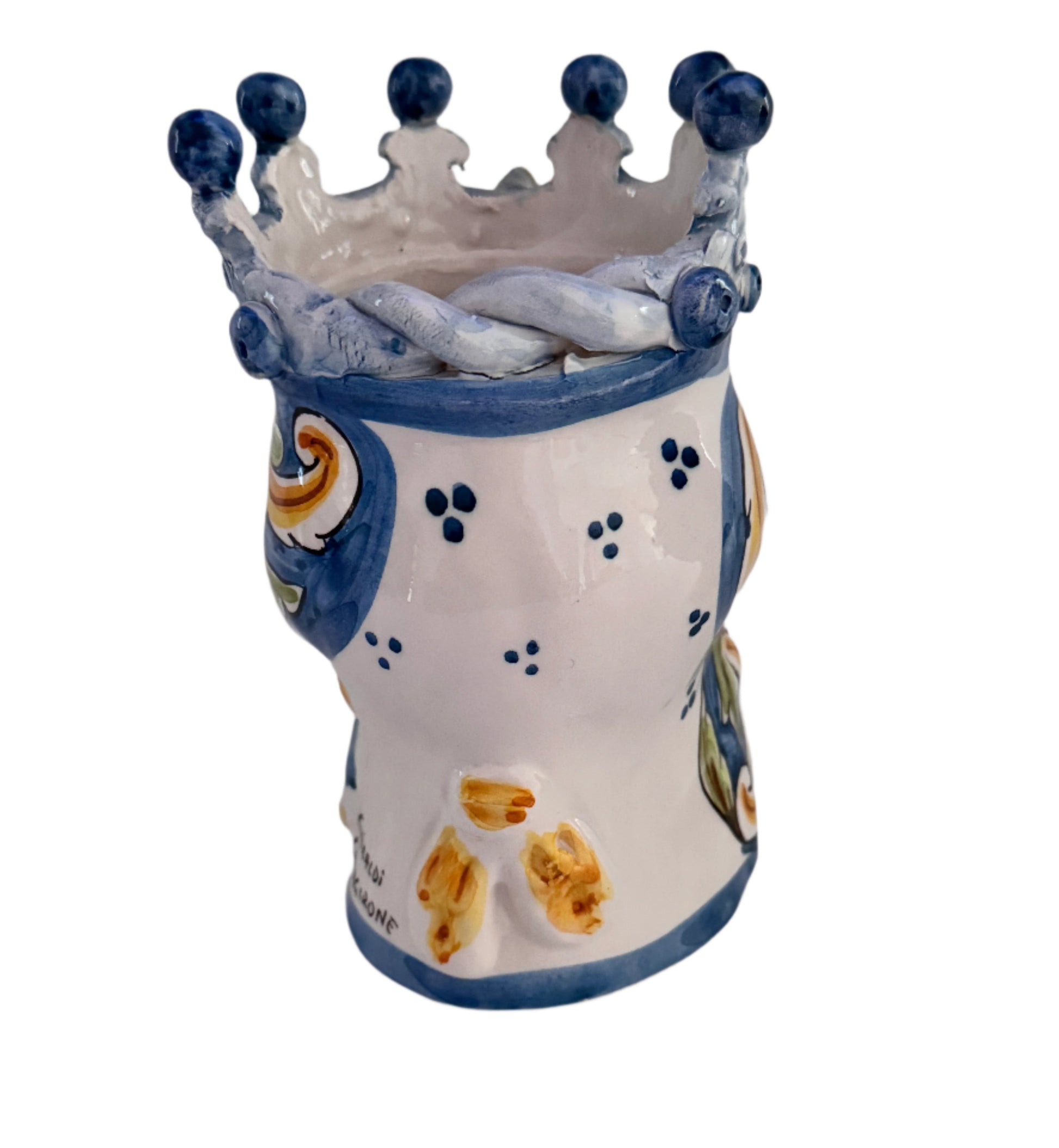 Handmade Sicilian Teste di Moro & Pine Cone Ceramic Heads |Home Decor - Rustike Home