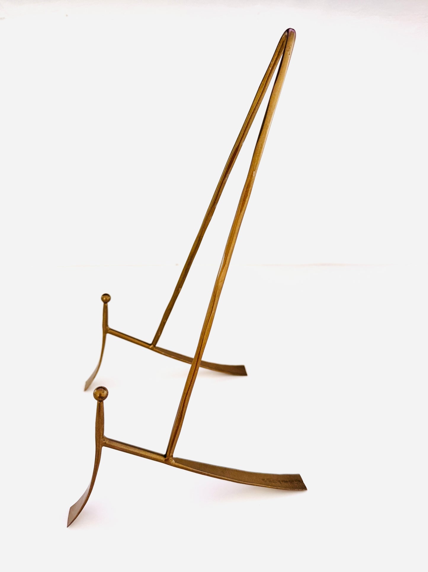 Dual Arm Brass Easel Stand| Home Decor