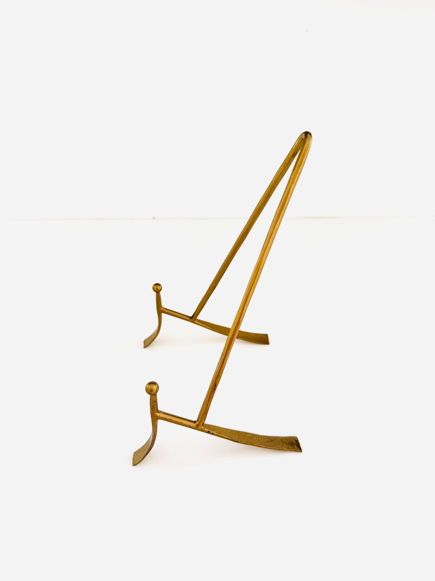 Dual Arm Brass Easel Stand| Home Decor