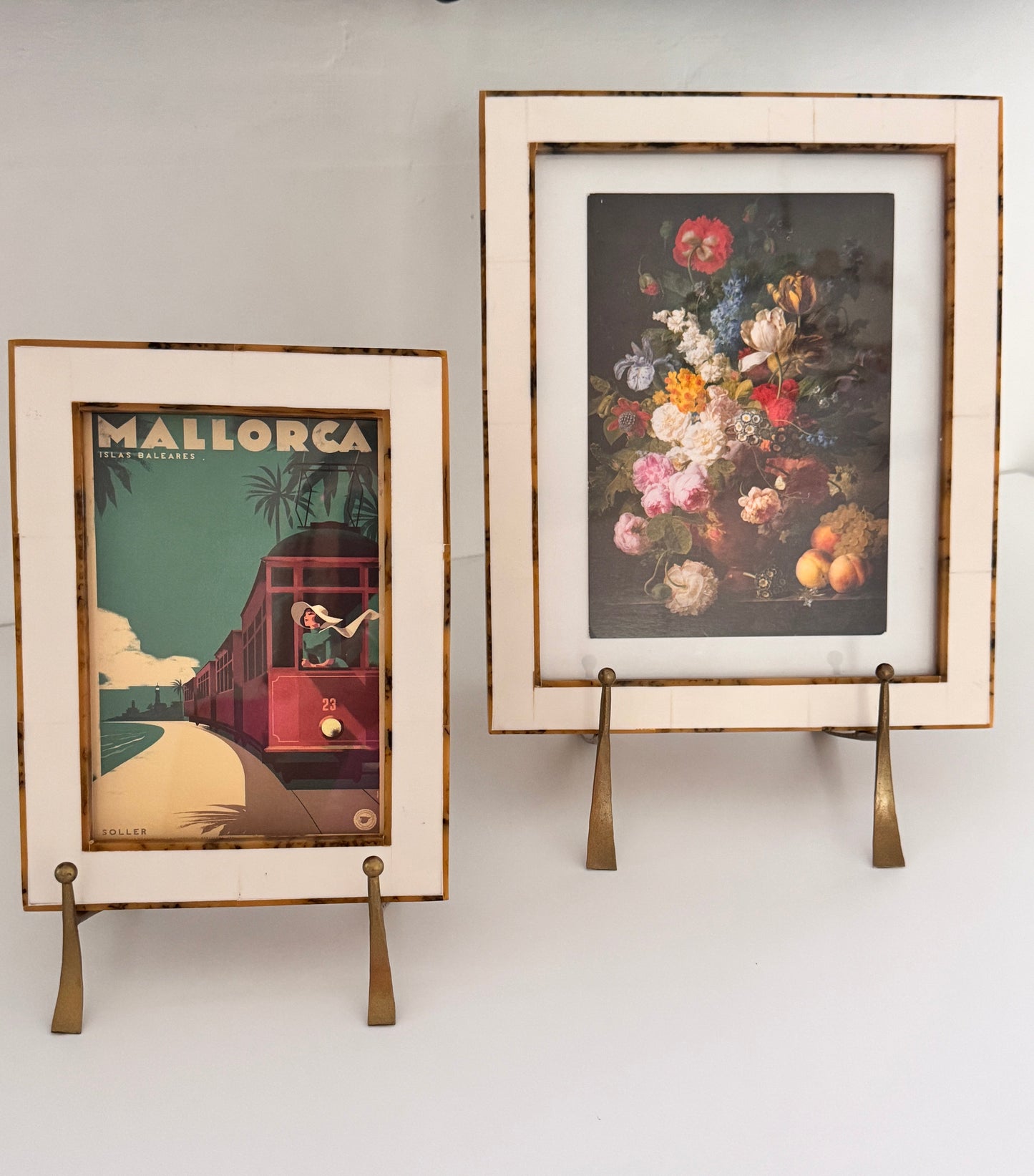 Dual Arm Brass Easel Stand| Home Decor