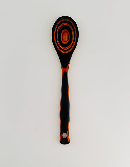 Serving Wood Utensils "Orange-Black" Handles | Home Decor