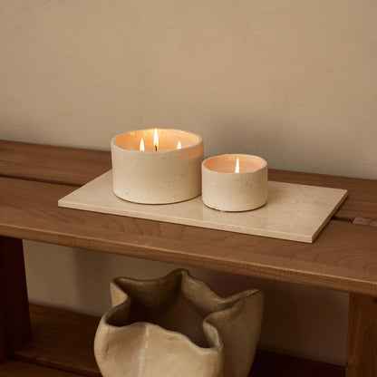 Beige Natural Marble Rectangle Tray Plateau - Rustike Home