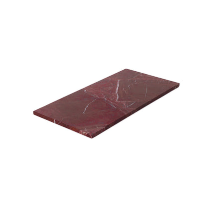 Red Natural Marble Rectangle Tray Plateau - Rustike Home