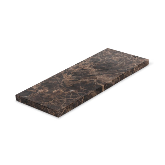 Brown Natural Marble Rectangle Tray Plateau