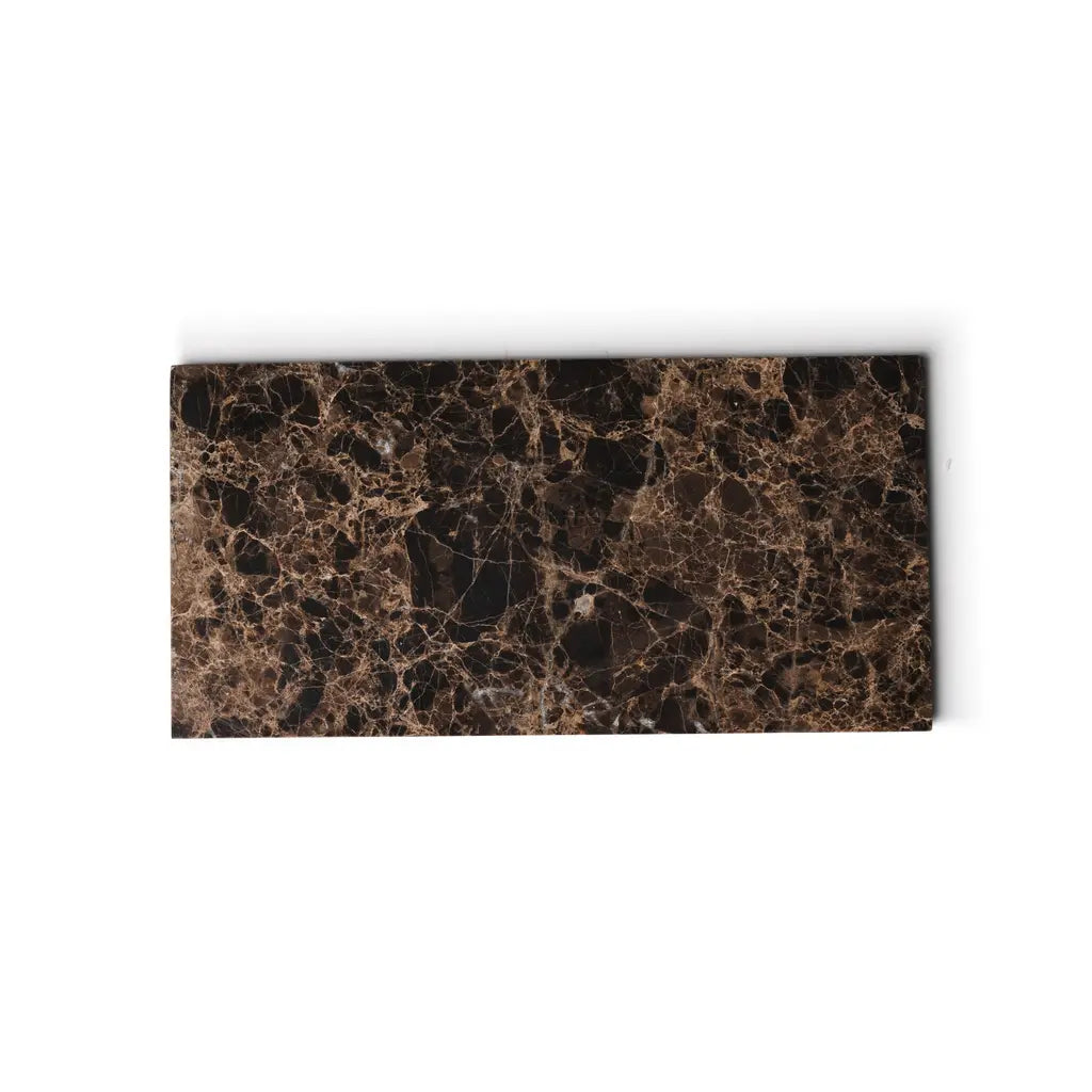 Brown Natural Marble Rectangle Tray Plateau