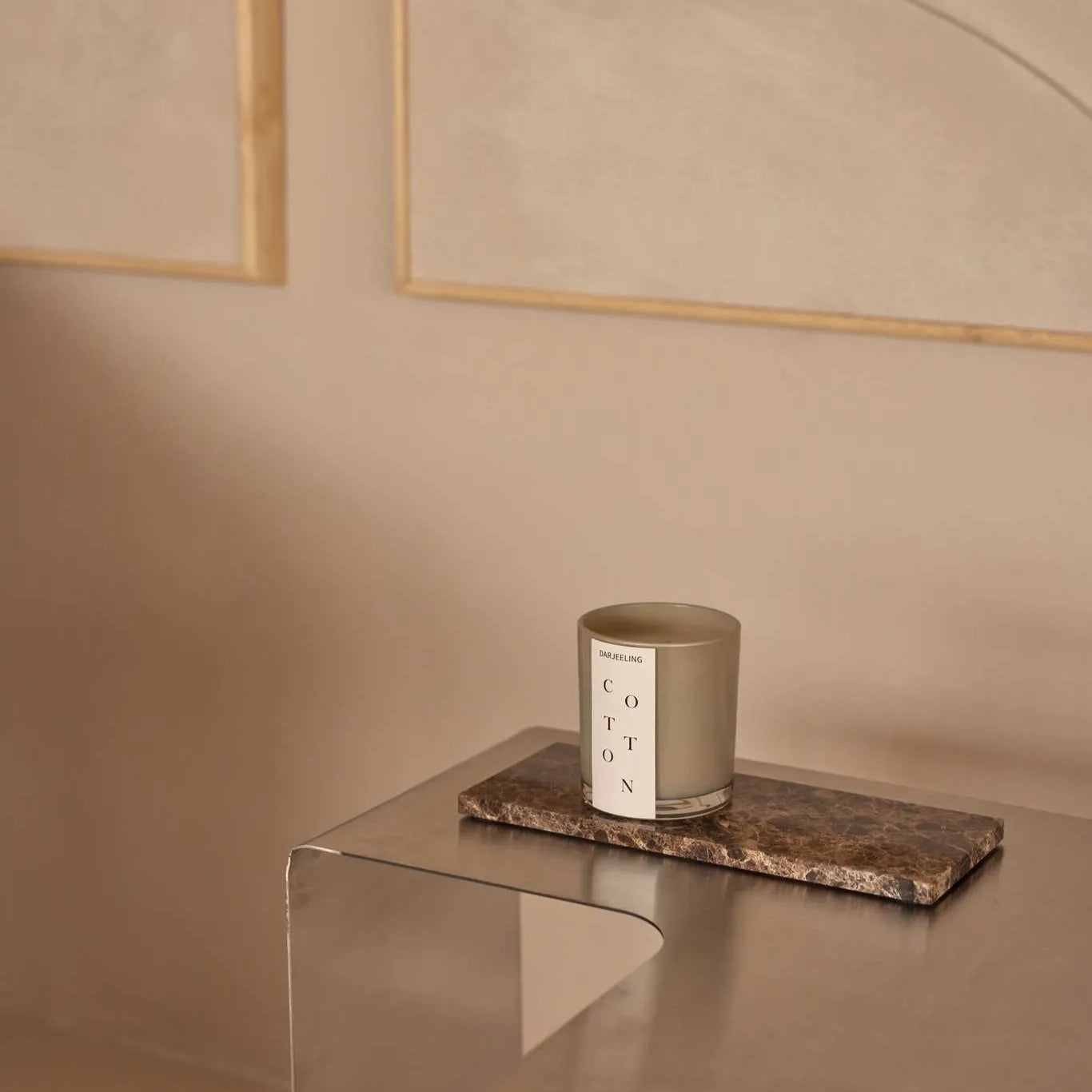 Brown Natural Marble Rectangle Tray Plateau