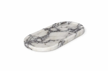 Natural Calacatta Marble Oval Tray