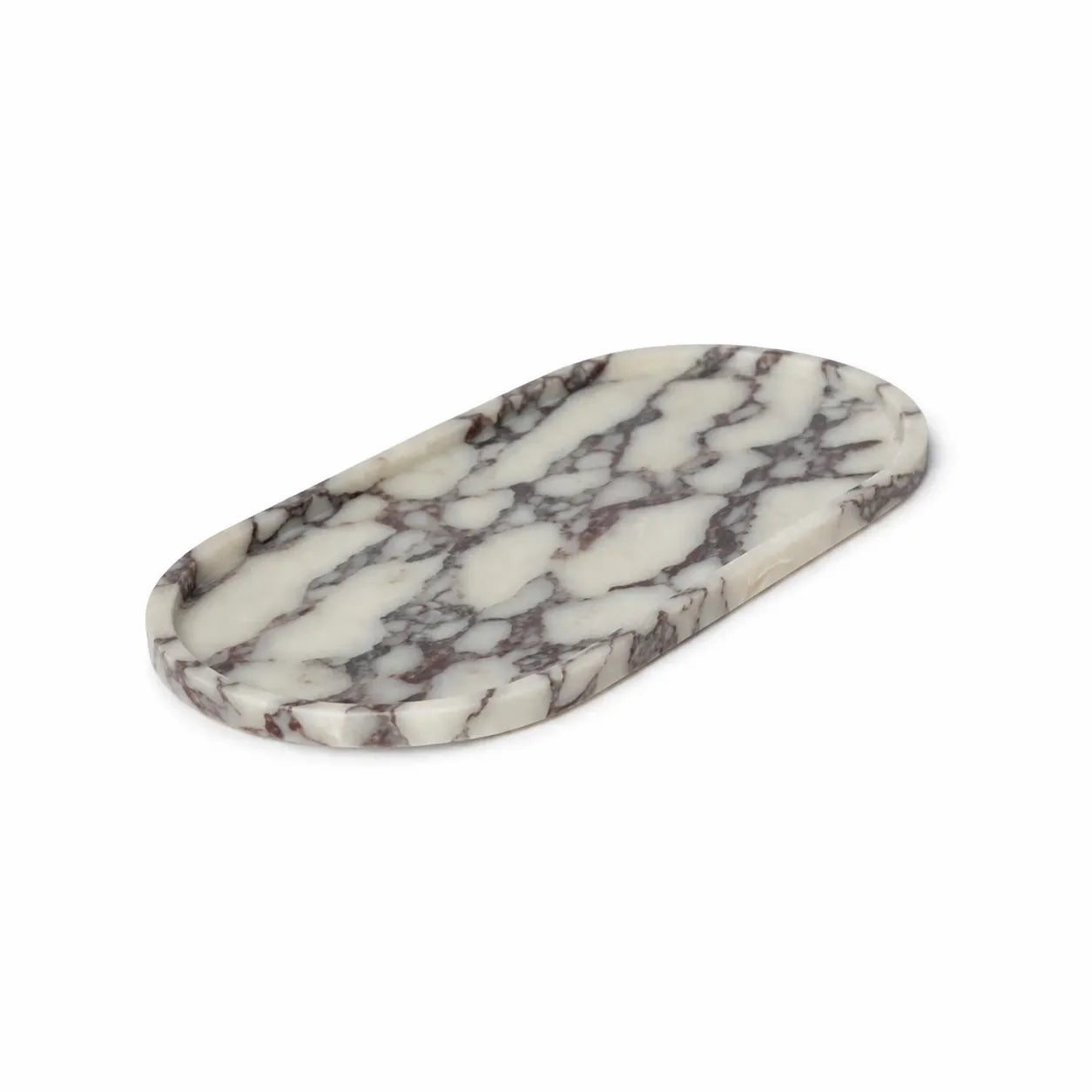 Natural Calacatta Marble Oval Tray