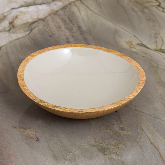 Madras Shallow Bowl, Taupe - Rustike Home