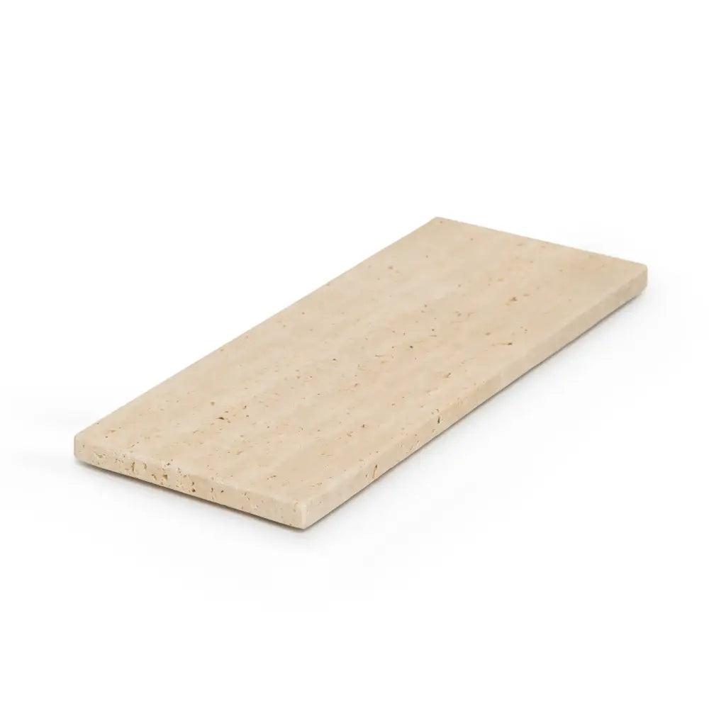 Beige Natural Travertine Rectangle Tray Plateau