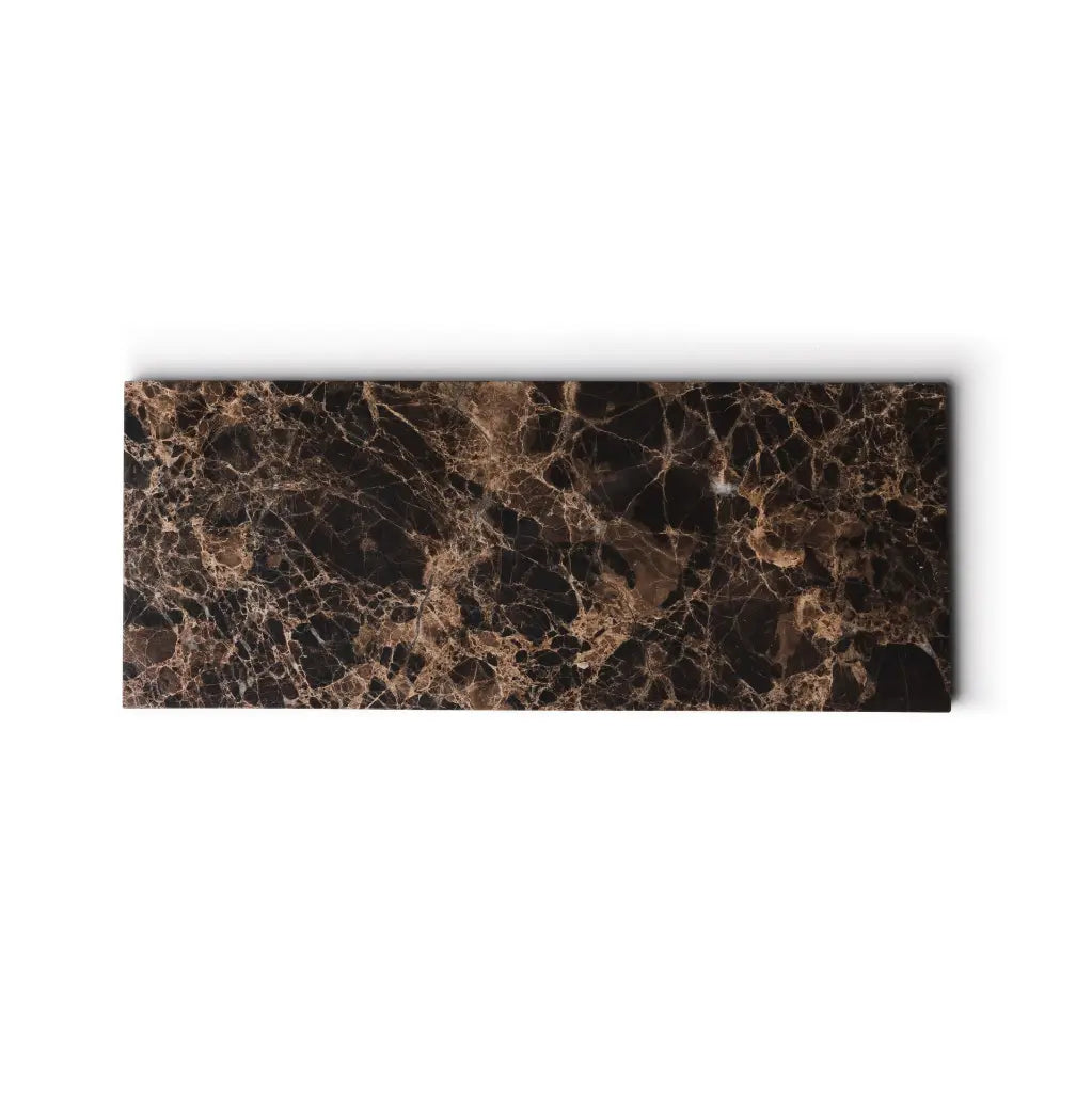 Brown Natural Marble Rectangle Tray Plateau