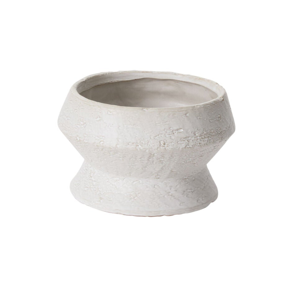 Round Natural "Prom" Footed Compote Planter for Home Decor - Rustike Home