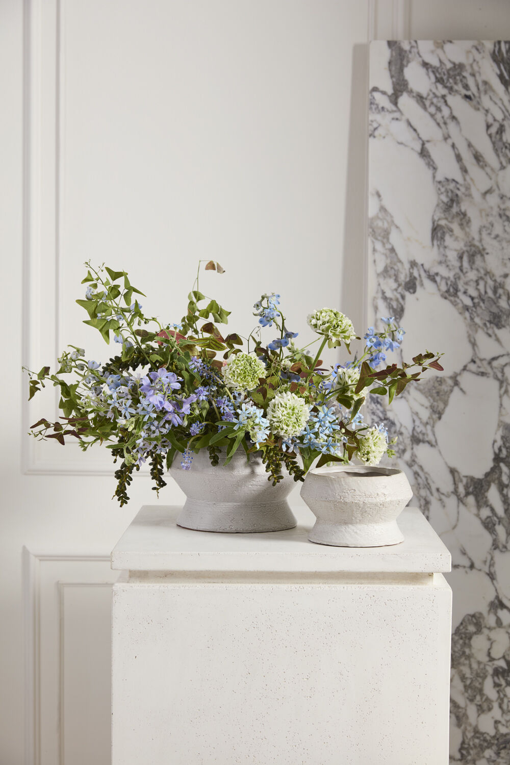 Round Natural "Prom" Footed Compote Planter for Home Decor - Rustike Home