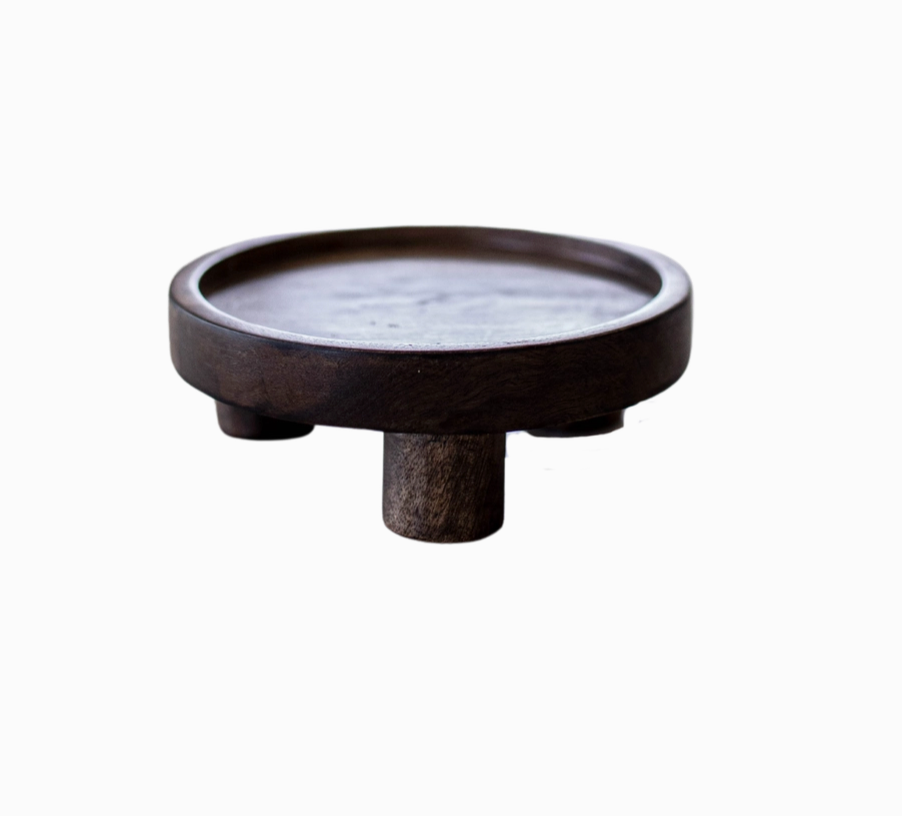Hand Turned Mango Wood Riser - Rustike Home