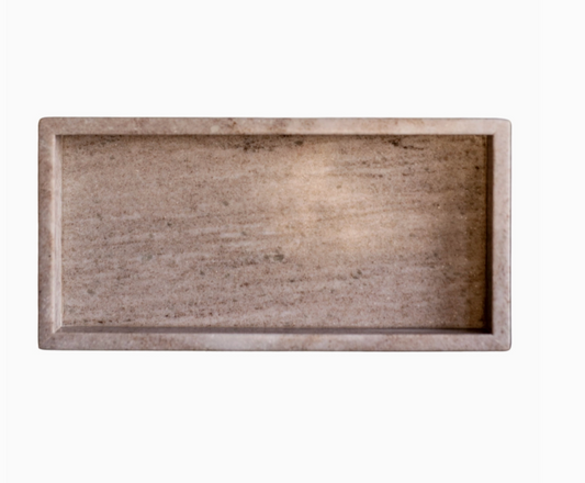 Hand Cut Natural Stone Tray - Rustike Home