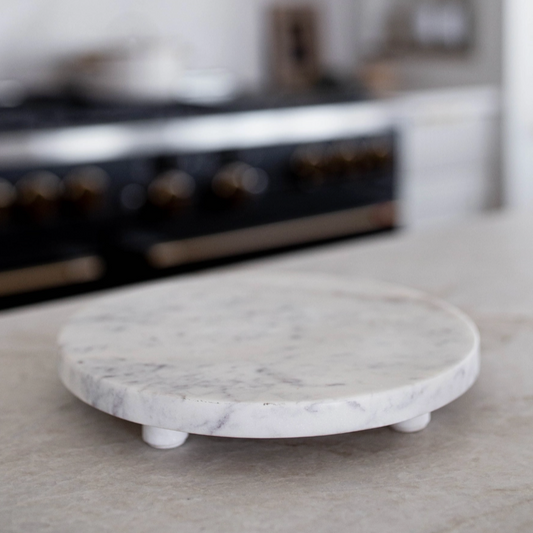 Handcrafted Natural 9" Marble Riser - Rustike Home