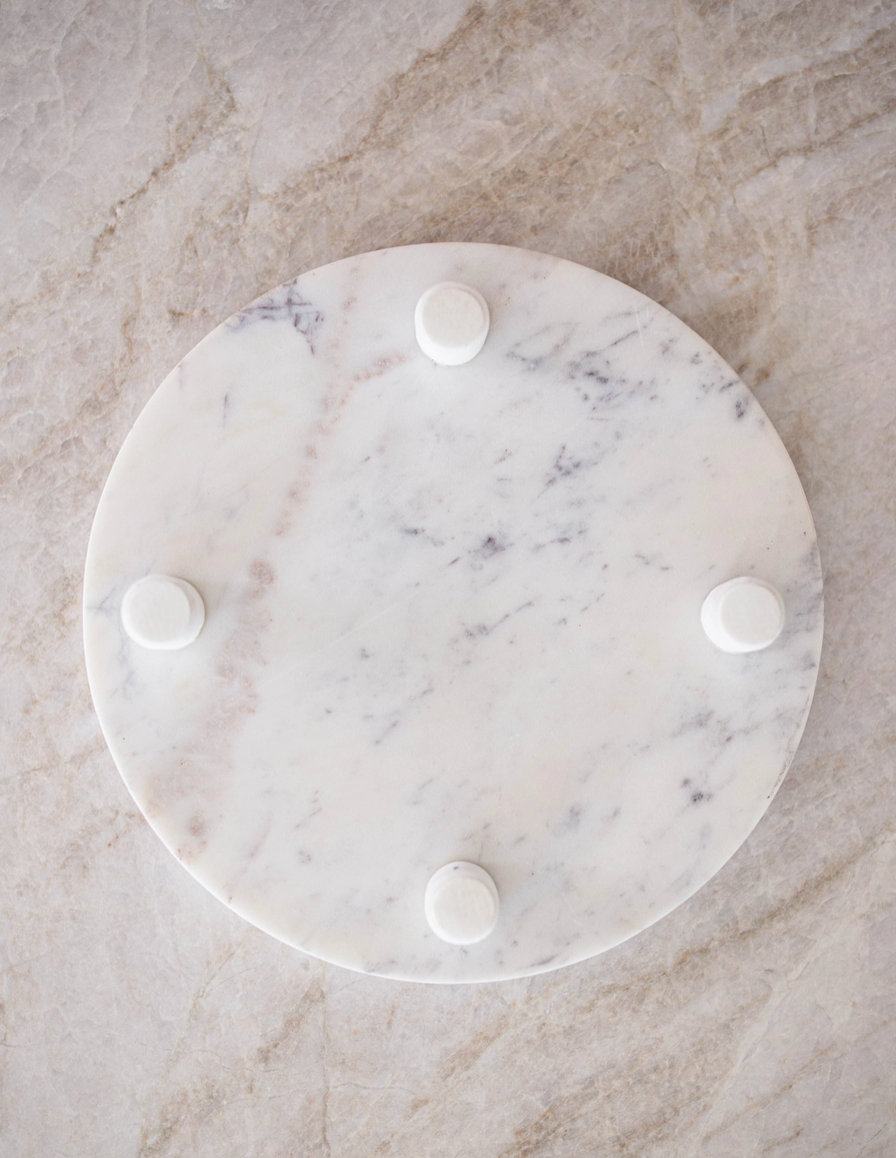 Handcrafted Natural 9" Marble Riser - Rustike Home
