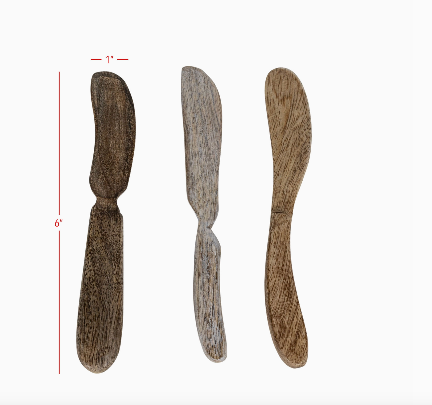 Wood Serving Spreaders in Set of 3 Colors - Rustike Home