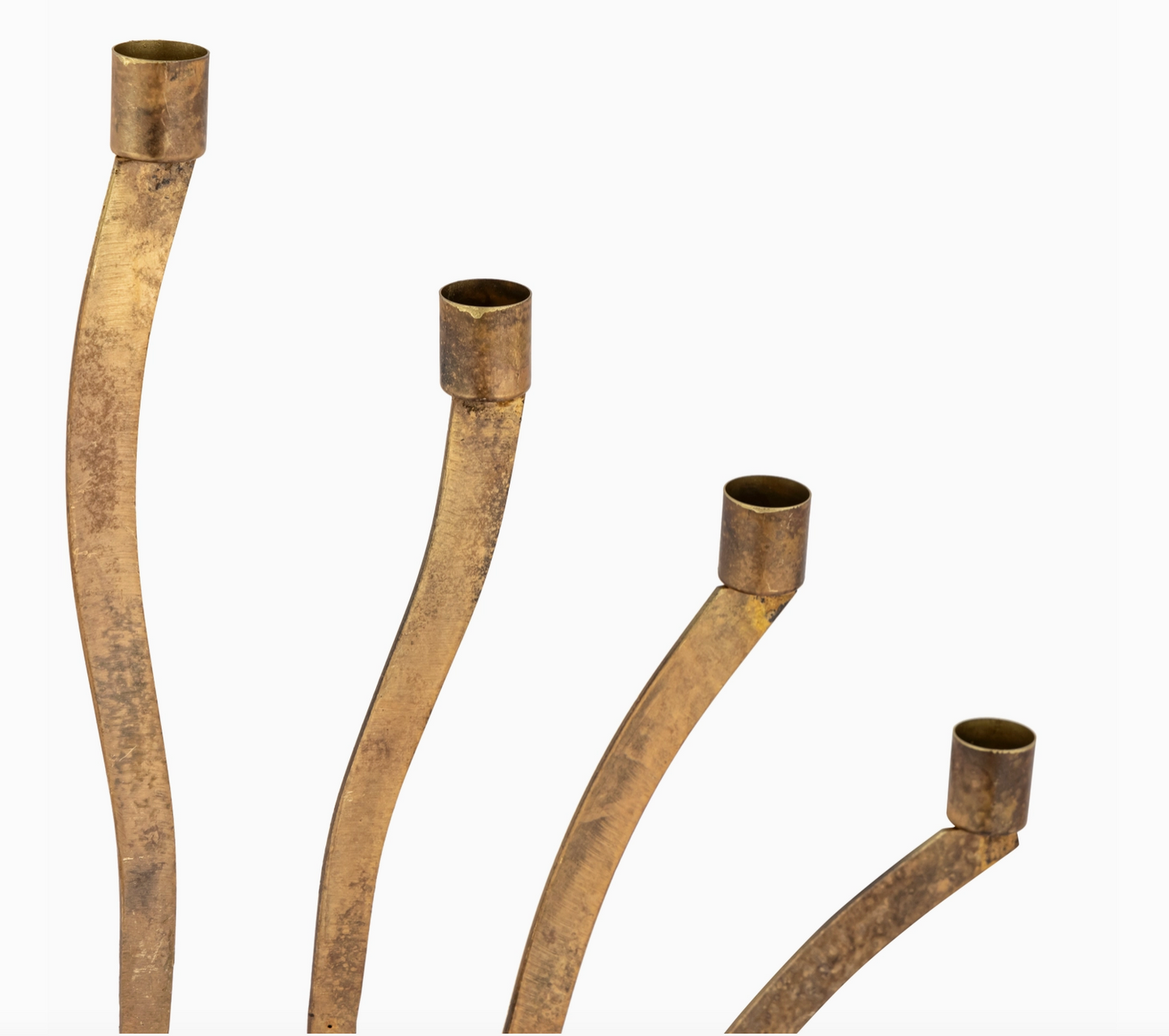 Candle Holder Med Old Brass|Home Decor - Rustike Home