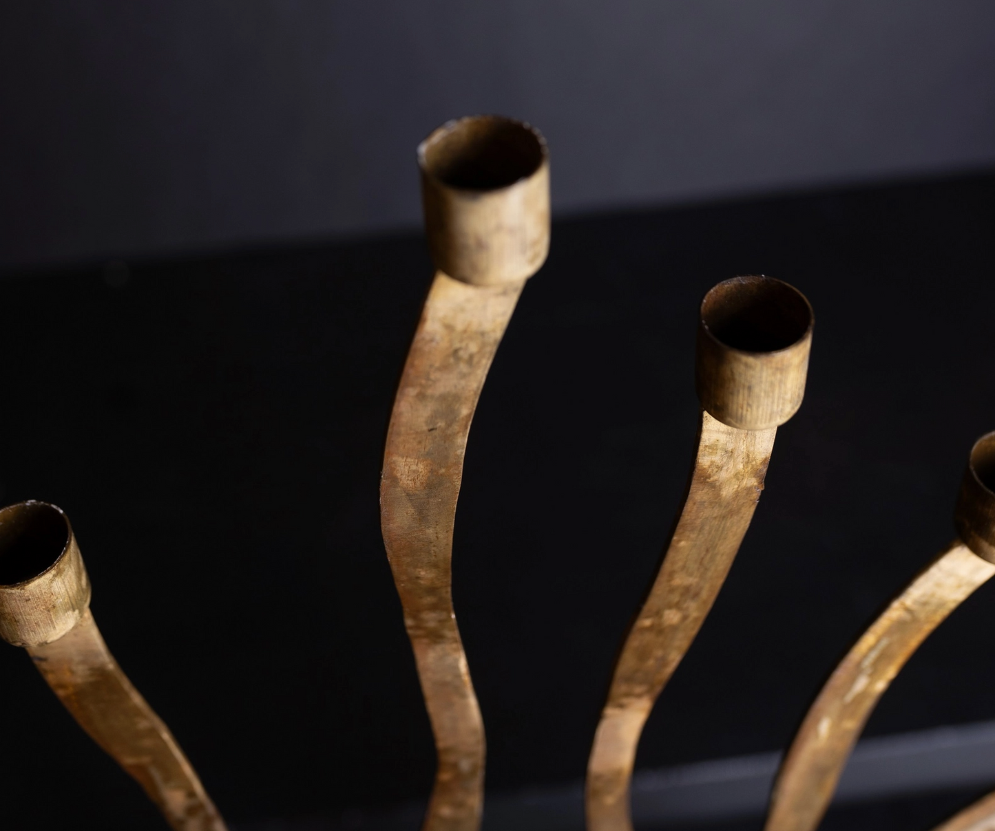 Candle Holder Med Old Brass|Home Decor - Rustike Home