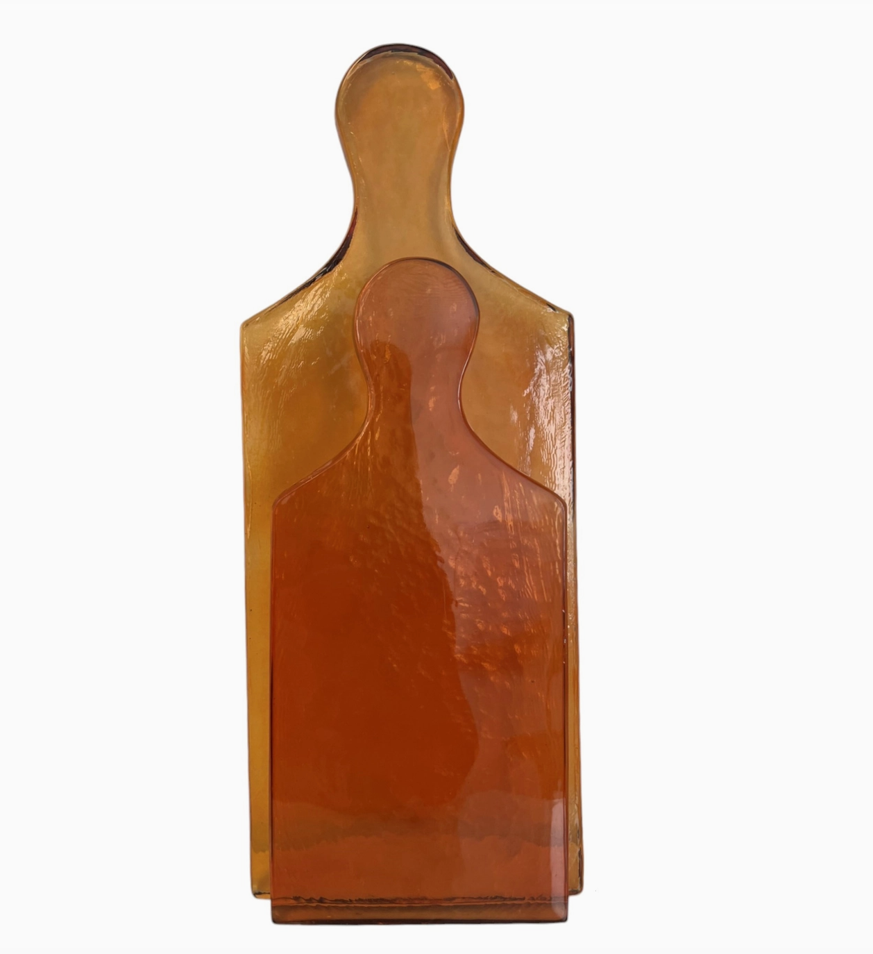 Medium Rectangular Recycled Glass Serving Board Yellow | Home Art - Rustike Home