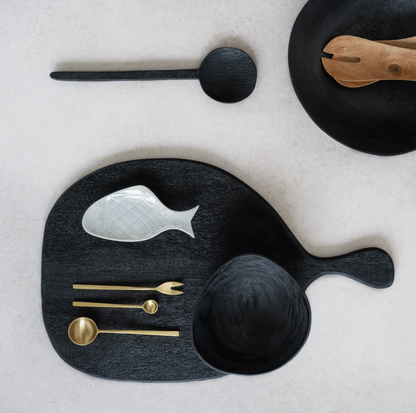 Smoked Wood Kitchen Spoon Utensil - Rustike Home