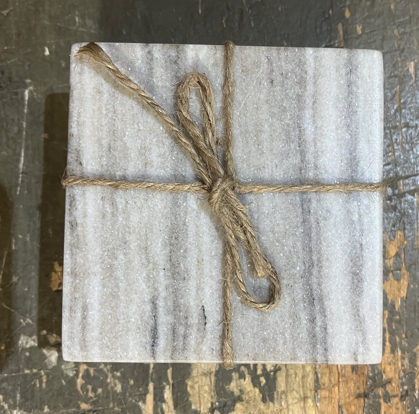 Natural Marble 4” Coasters (Set of 4) - Rustike Home