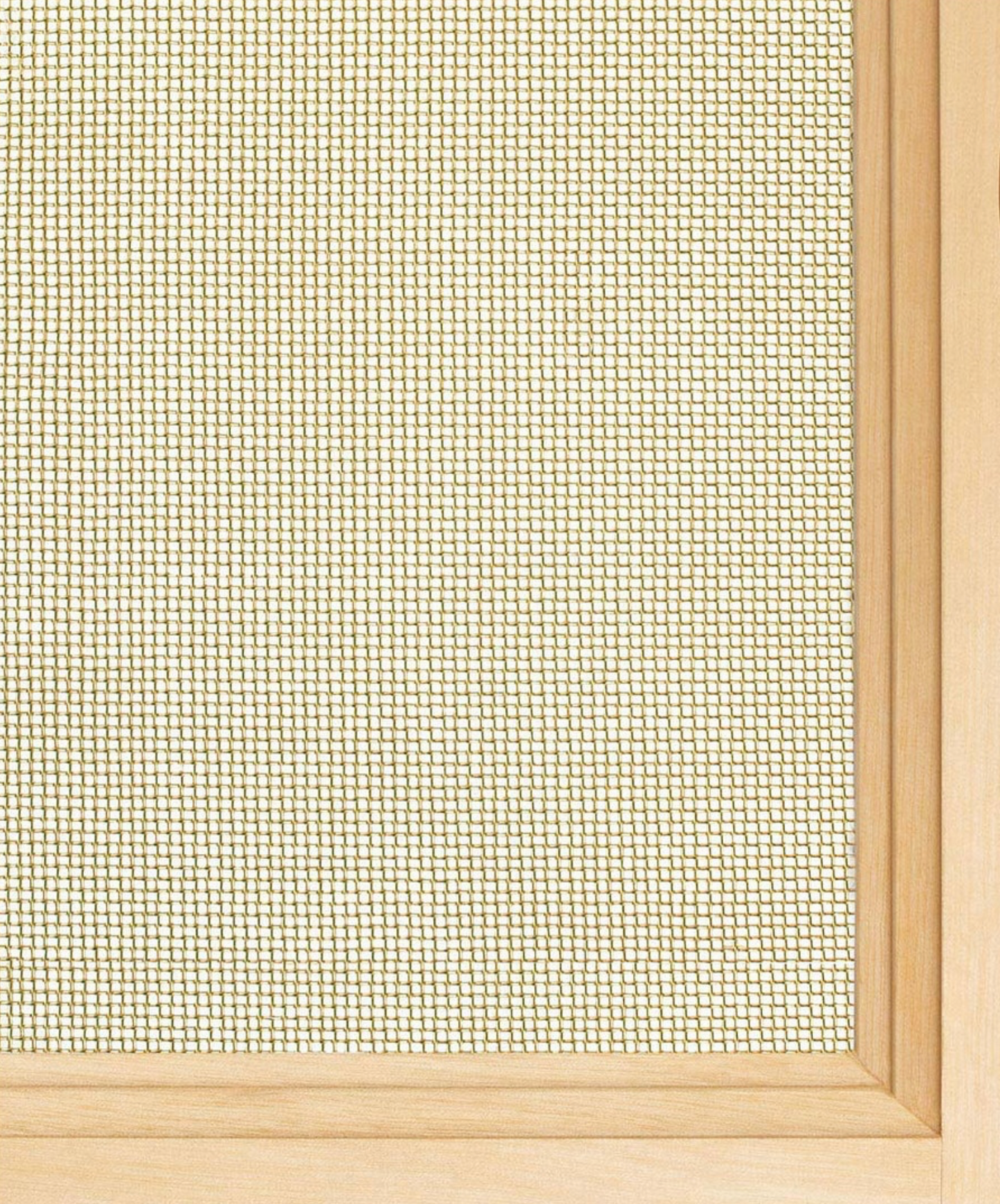 Bright Brass "Vail" Thin Woven Wire Mesh Screen