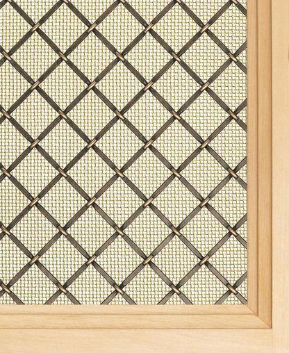 Bright Brass "Vail" Thin Woven Wire Mesh Screen