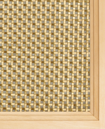 Satin Brass "Park" Woven Wire Mesh Screen - Rustike Home