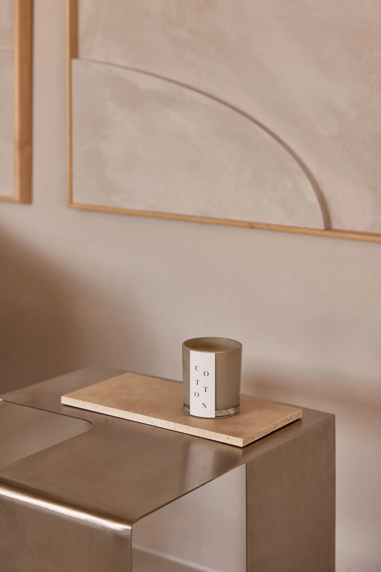 Beige Natural Travertine Rectangle Tray Plateau