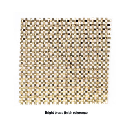 Bright Brass "Vail" Thin Woven Wire Mesh Screen