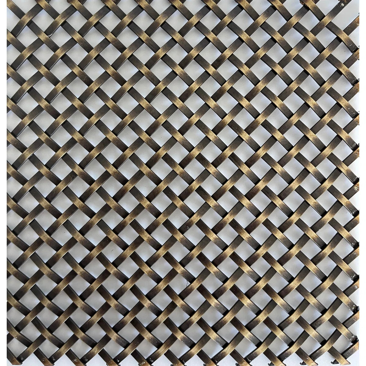 Antique Brass "Antica" Architectural Woven Furniture and Creative Grille Mesh - Rustike Home