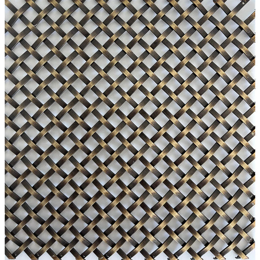 Antique Brass "Antica" Architectural Woven Furniture and Creative Grille Mesh