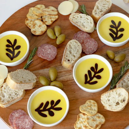 Olive Oil & Balsamic Vinegar Dipping Dishes – Set of 4