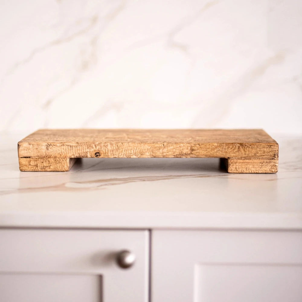Trivet Riser Solid Rustic Wood